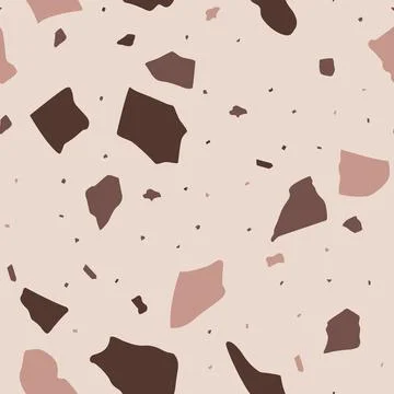 Abstract terrazzo seamless pattern Stock Illustration