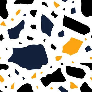 Abstract terrazzo seamless pattern Stock Illustration