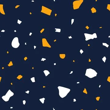 Abstract terrazzo seamless pattern Stock Illustration
