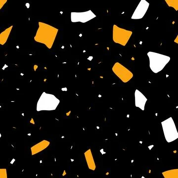 Abstract terrazzo seamless pattern Stock Illustration