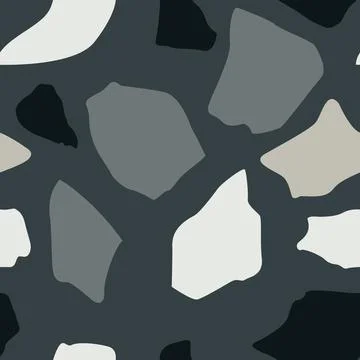 Abstract terrazzo seamless pattern Stock Illustration