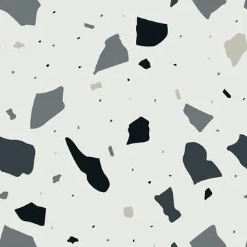 Abstract terrazzo seamless pattern Stock Illustration