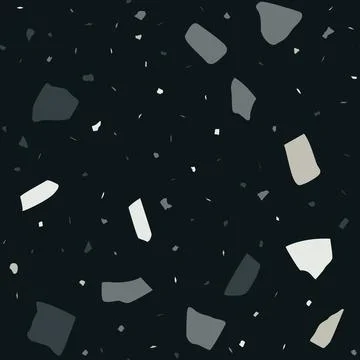 Abstract terrazzo seamless pattern Stock Illustration