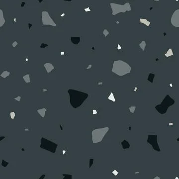 Abstract terrazzo seamless pattern Stock Illustration