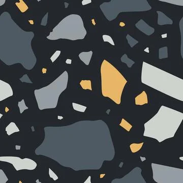 Abstract terrazzo seamless pattern Illustrazione stock