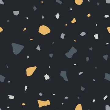 Abstract terrazzo seamless pattern Stock Illustration