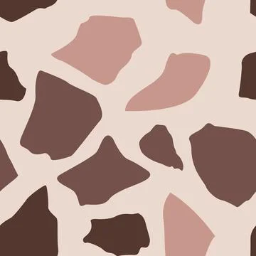 Abstract terrazzo seamless pattern Stock Illustration