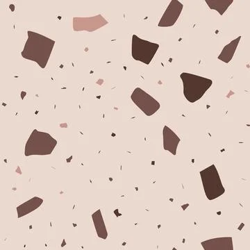 Abstract terrazzo seamless pattern Stock-Illustration