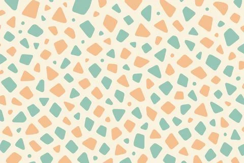 Abstract terrazzo seamless pattern pastel colors Stock Illustration