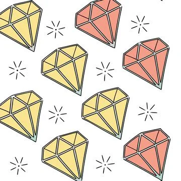 Abstract Tessellated Diamonds Pattern Flat Style Background Stock Illustration