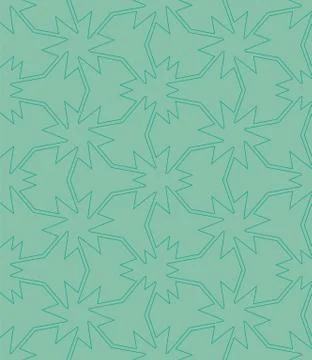 Abstract tessellation seamless vector pattern in jade green color Illustrazione stock