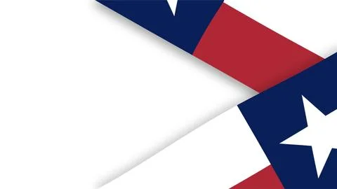 Abstract Texas Flag Background with Geometric Shapes and Lone Star Design. Stock Illustration