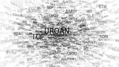 Abstract text collage Stock Illustration