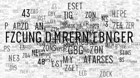 Abstract text collage Stock Illustration
