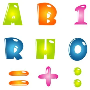 Abstract text Stock Illustration