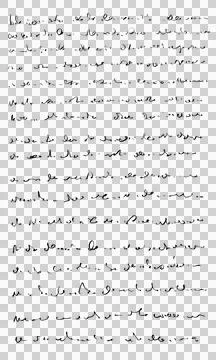 Abstract text. Imitation of a very old handwriting of an unknown language. Stock Illustration