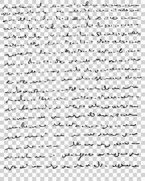 Abstract text. Imitation of a very old handwriting of an unknown language. Stock Illustration