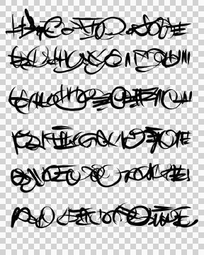 Abstract text. Imitation of a very old handwriting of an unknown language. イラスト素材