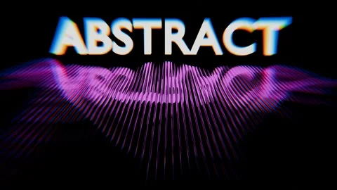 Abstract text with neon rays Stock Footage 309984323