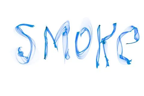 Abstract text smoke Stock Illustration