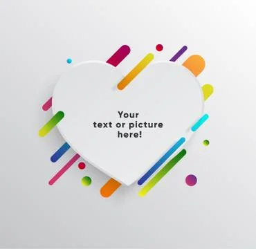 Abstract Textbox shape with trendy neon lines and circles. Ilustración de archivo