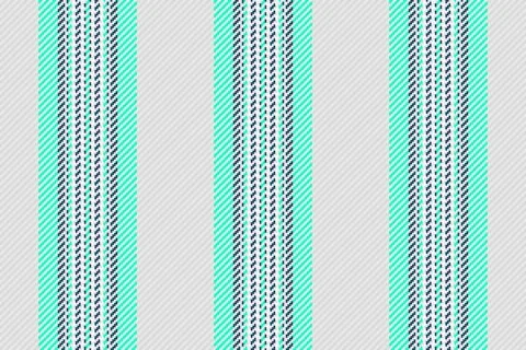Abstract textile pattern featuring vertical stripes in mint, dark blue, and l Stock Illustration