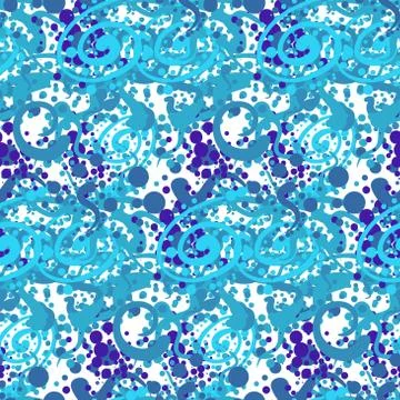 Abstract textile seamless pattern of colored dots Stock Illustration