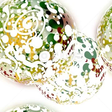Abstract textile seamless pattern of colored dots Stockillustratie