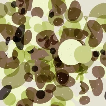 Abstract textile seamless pattern of colorful circles and sphere Stock Illustration