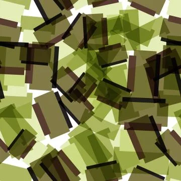 Abstract textile seamless pattern of colorful green squares Stock Illustration