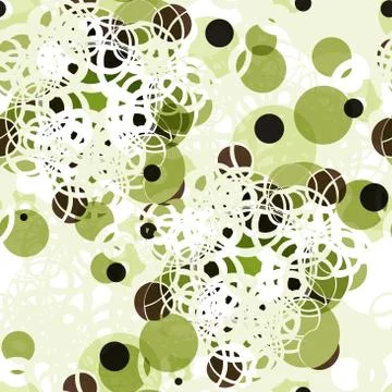 Abstract textile seamless pattern of colorful green dots Illustrazione stock