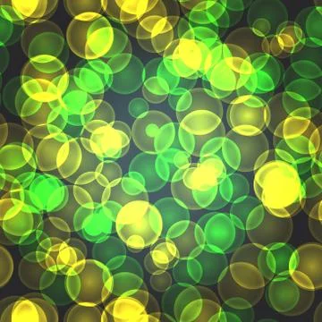 Abstract textile seamless pattern of green and yellow points of Stock Illustration