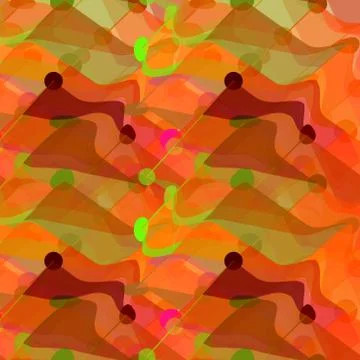 Abstract textile seamless pattern of red triangles twisted Illustrazione stock