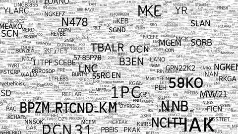Abstract textual collage Illustrazione stock