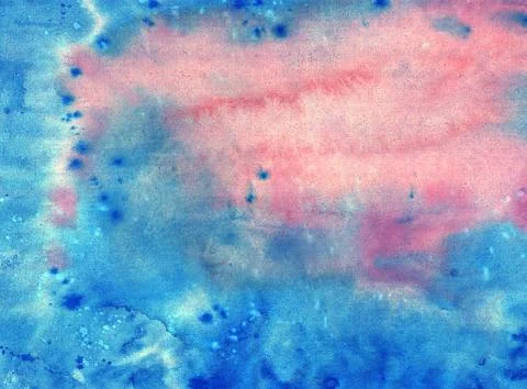 Abstract textural background with deep blue and pink paint Stock Illustration