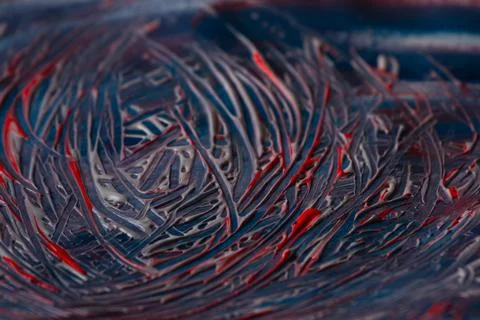 Abstract, textural dark pattern, background of purple and crimson paint stains. Stock Photos