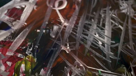 Abstract textural paints of various colors Stock Footage 154426719