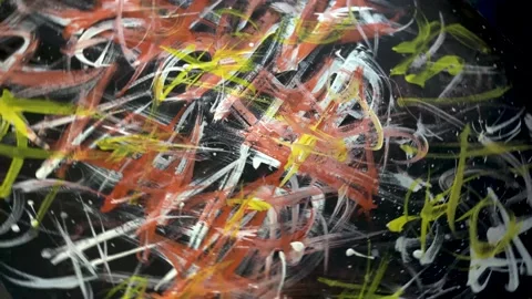 Abstract textural paints of various Stock Footage 154426710