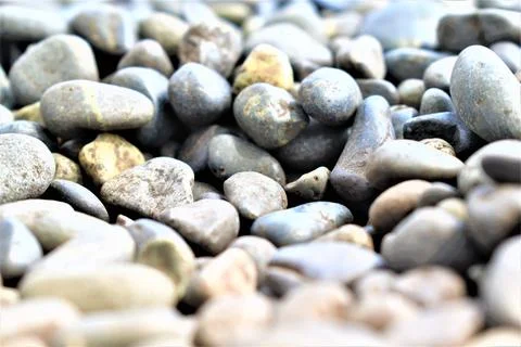Abstract texture and background gray pebbles Stock Photos