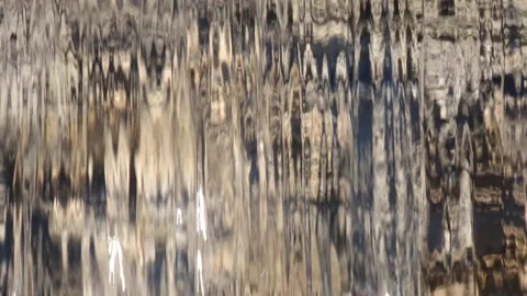 Abstract texture and pattern of water curtain, translucent against brown Stock Footage 232354841