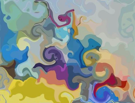 Abstract texture background. Art wallpaper. Colorful digital painting design. Stock Illustration