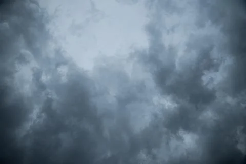 Abstract texture background of Dark sky with storm clouds. Stock Photos