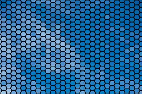 Abstract texture background of geometric shapes blue hexagons Stock Illustration