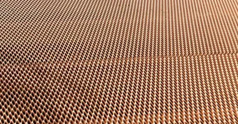 Abstract texture background of a grid metal surface Foto stock