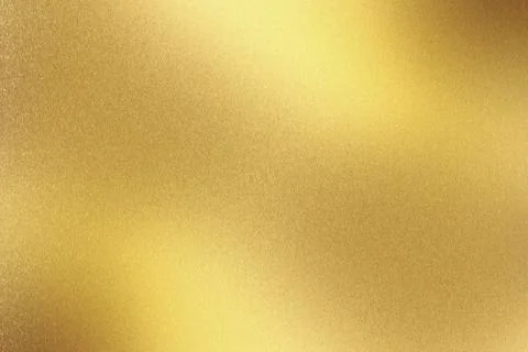 Abstract texture background, light shining on gold metal wall Stock Photos