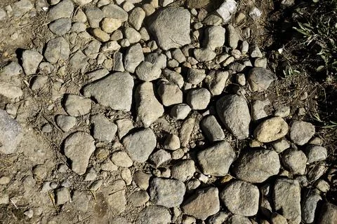 Abstract texture background of small soft colored stones Stock Photos