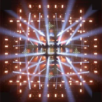 Abstract texture background. Stage light and smoke, lighting and spotlights Stock Illustration