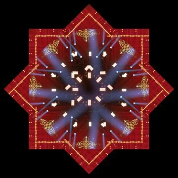 Abstract texture background. Stage light and smoke, lighting and spotlights Stock Illustration