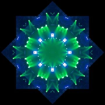 Abstract texture background. Stage light and smoke, lighting and spotlights Stock Illustration