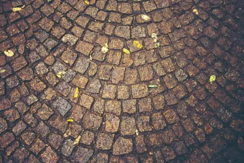 Abstract texture background of stone road surface Stock Photos